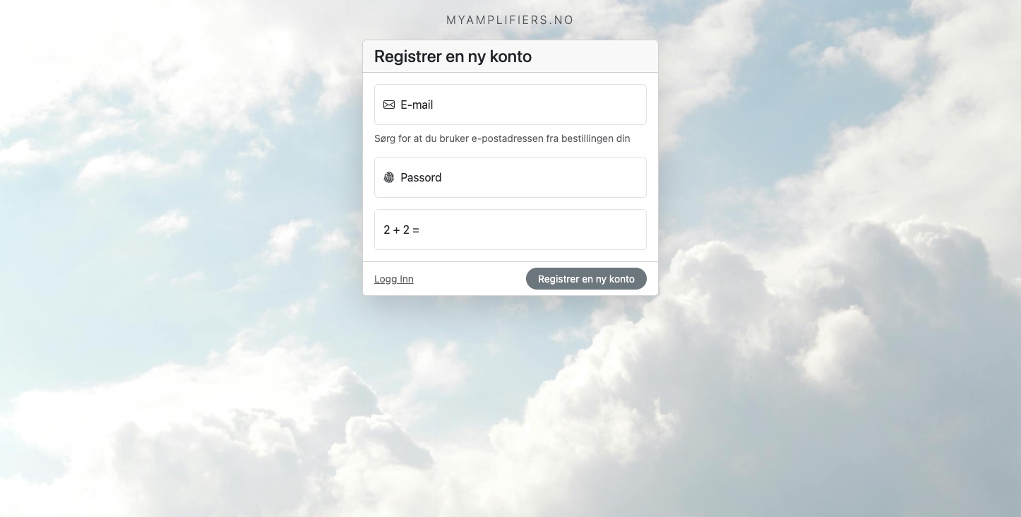 Register a New Account